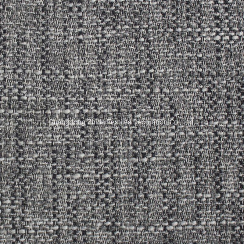 Two-Tone Polyester Texture Yard Dyed Upholstery Sofa Furniture Fabric