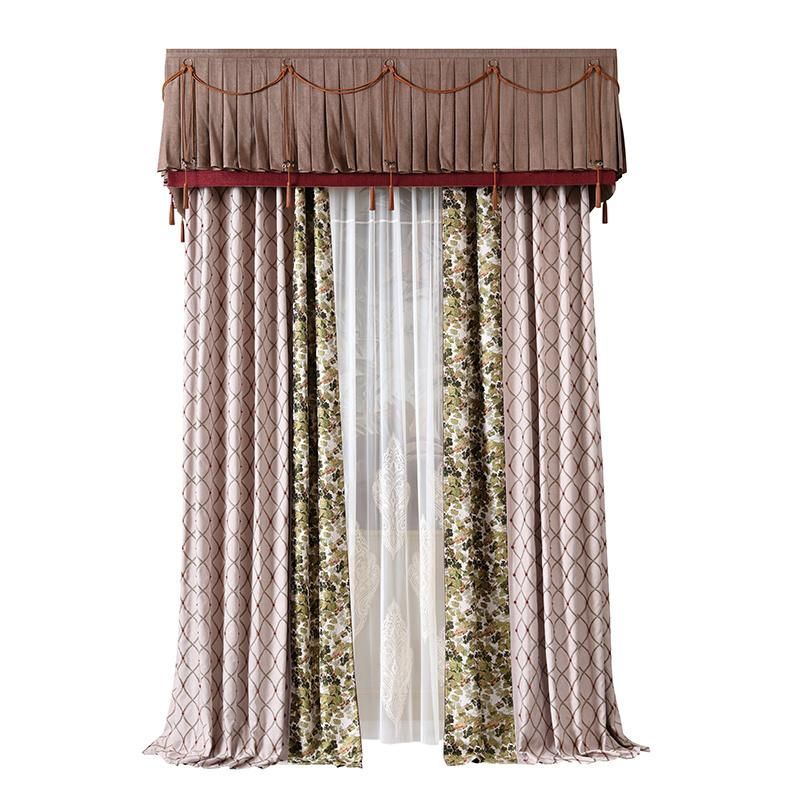 Luxury Curtain Living Room Wholesale High Quality Hotel Villa Apartment Home Velvet Curtain Fabric Ready Made Curtain