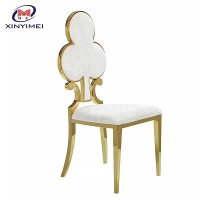 New Design Luxury Restaurant Stainless Steel Legs Banquet Chair