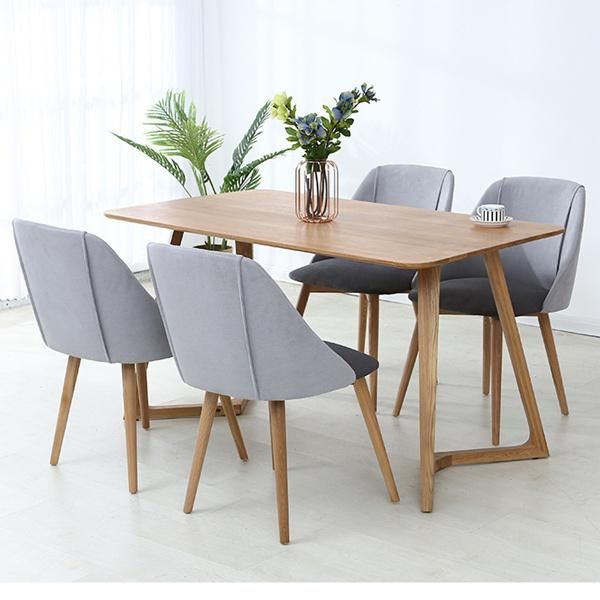 Fabric Soft Package Solid Wood Dining Chair