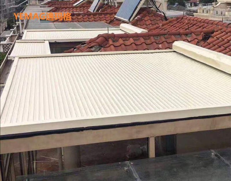 Sun Shading Roof Horizontal Aluminum Rolling Shade Roller Shutter/Blinds/Aluminum Rolling Curtain
