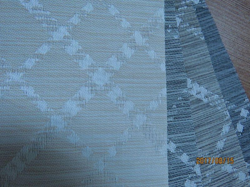 Jacquard Solar Shade Fabric, Jacquard Solar Shading Fabric, Solar 75% Blackout Blinds in Linen Curtain Fabric Jacquard, White Coating Blackout Sunscreen Roller