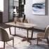 Sample Cheap 4 Seater Modern Marble Top Home Villa Apartment Hotel Restaurant Furniture Dining Table Set Dining Chair