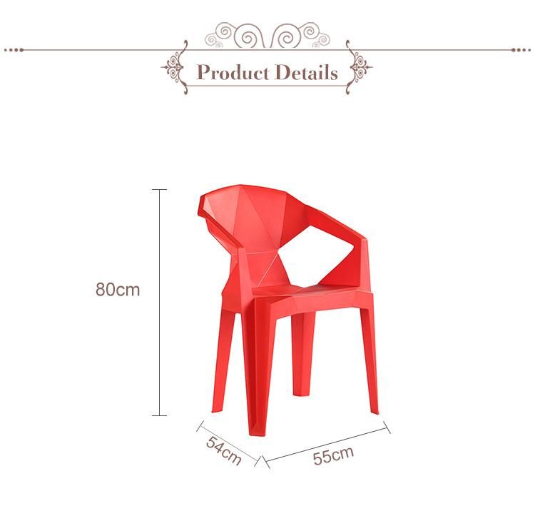 Cafe Beach Home Outdoor Garden Party Reception Use PP Plastic Modern Light Stackable Restaurant Dining Chairs