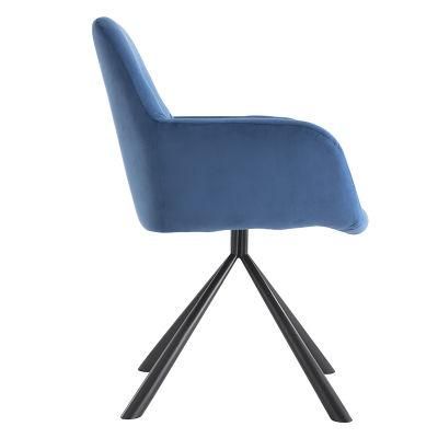 Elegant Home Goods Al Mayor Modernas Velvet Sillas De Comedor Single Navy Blue Velvet Upholstered Dining Room Dining Chair