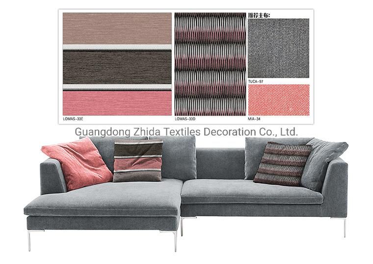 Hotel Textile Chenille Upholstery Couch Decorative Pillow Fabric