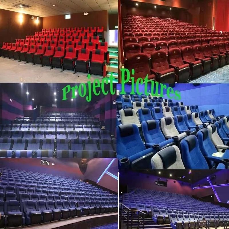 Wholesale Blue Fabric Covered Theater Church Chair