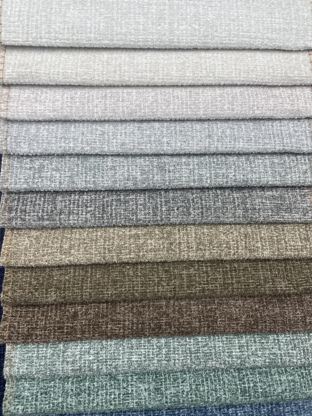 Cheap Colorful Waterproof Linen Look Fabric for Sofa