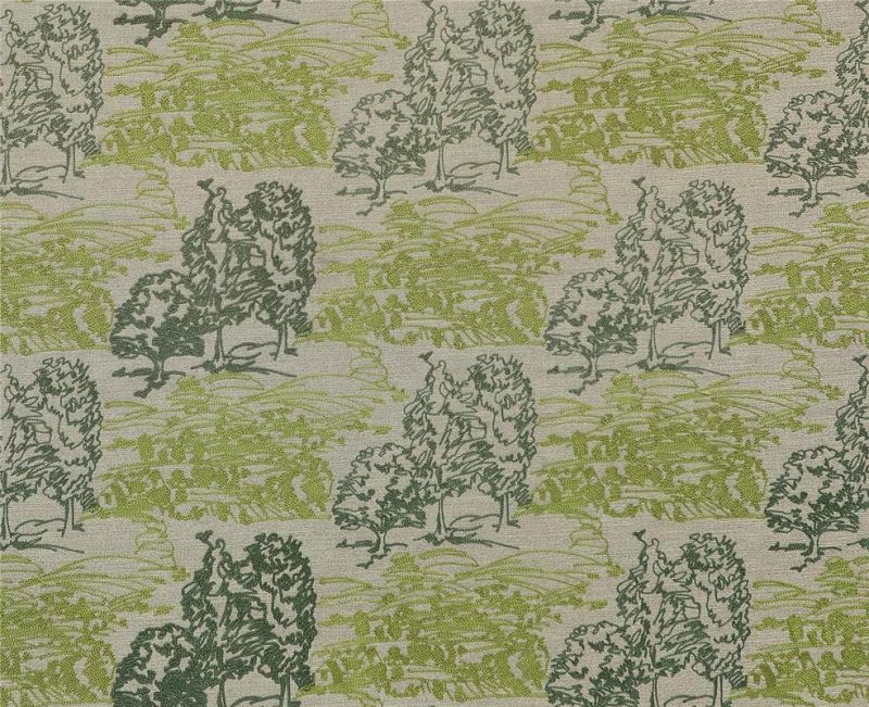 Zhida Textile Cotton Linen Style Embroidered Jacquard Upholstery Sofa Fabric