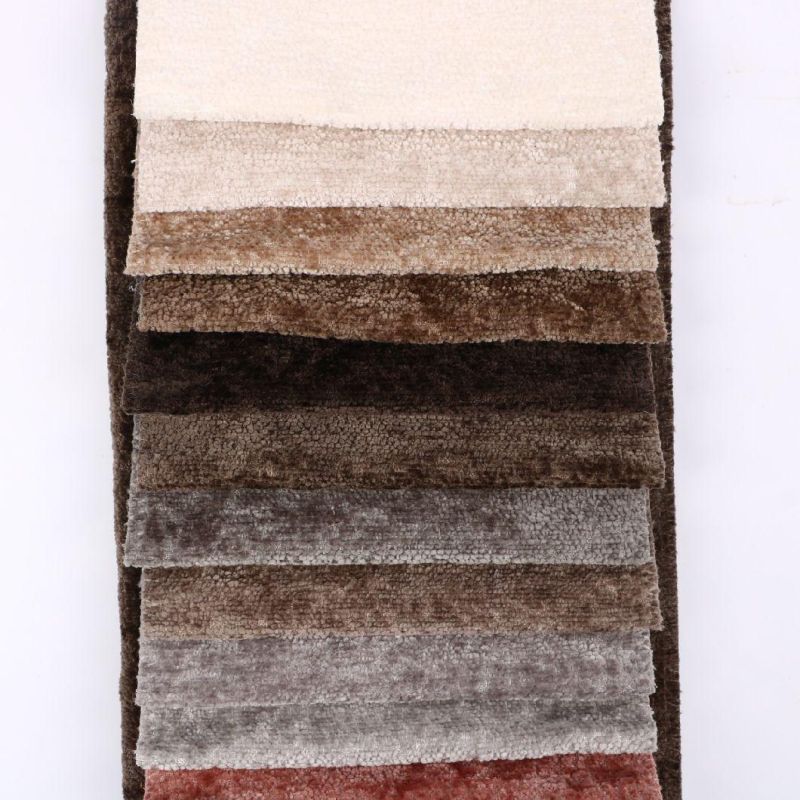 Wholesale 100% Polyester High Quality Colorful Customized Chenille Sofa Fabric Upholstery Sofa Fabric 2022 Newest Fabric Used for Sofa