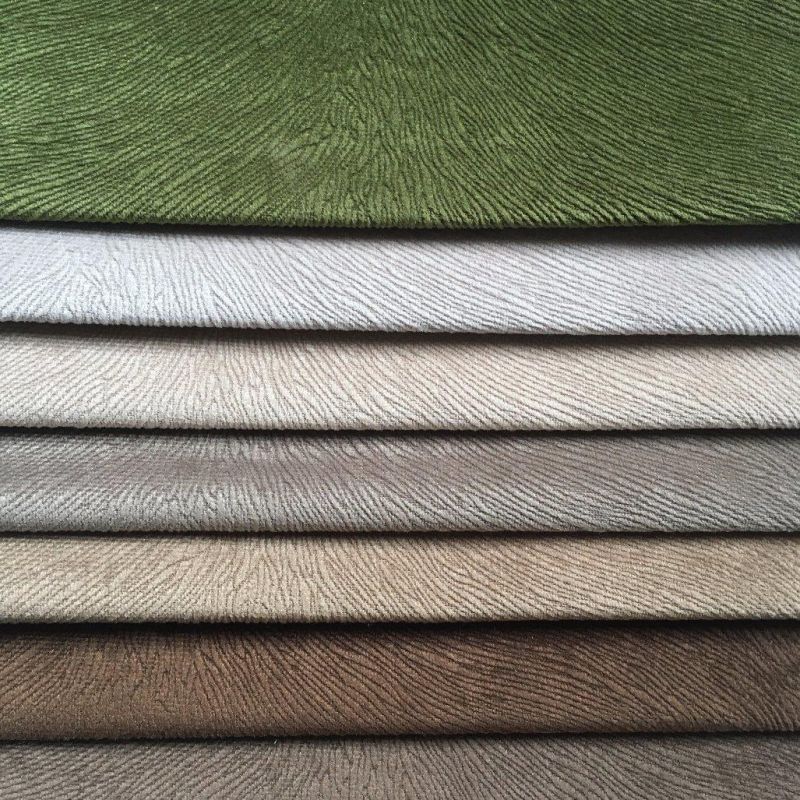 Burnout Velboa Fabric Knitted Velvet Furniture Material Sofa Cloth Furniture Couch Fabric