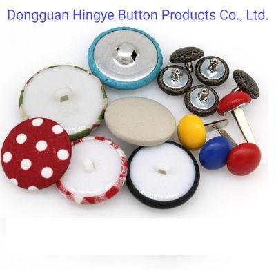 Self Fabric Covered Button Shank Fabric Cover Round Button for Furnitures Fabric Cover Button for Sofa