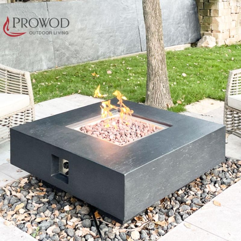 Outdoor Deck CE CSA Ukca Certificated Gfrc Fire Pit Place / Patio Table