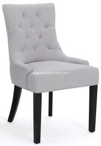 Modern America Furniture Wooden Table Dining Upholstery Fabric Dine Tufted High Back Velvet Chair