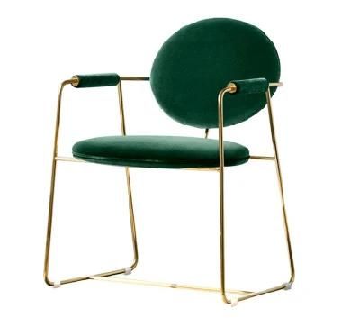 Velvet Large Tall Chairs Dining Chairs with Armrest for Meal
