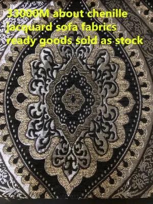 New Arrival Chenille Jacquard Sofa Fabric Stock