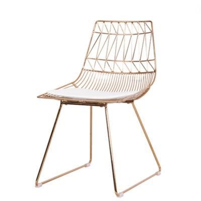 Wholesale Metal Hotel Coffee Banquet Wedding Modern Iron Dining Chair