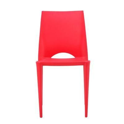 Sgabello Acrilico Rosso Branded Furniture Coffee Shop Stool Stacking Cafeteria Chairs