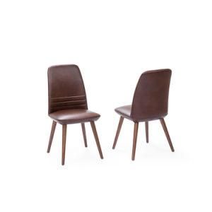 Modern Brown Wooden Dining Room Chair for Home