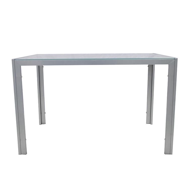 Modern Simple Table Metal Legs Rectangle Dining Table