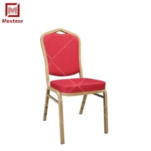 Shunde Supplier Iron Hotel Banquet Hall Stacking Dining Chairs for Sale