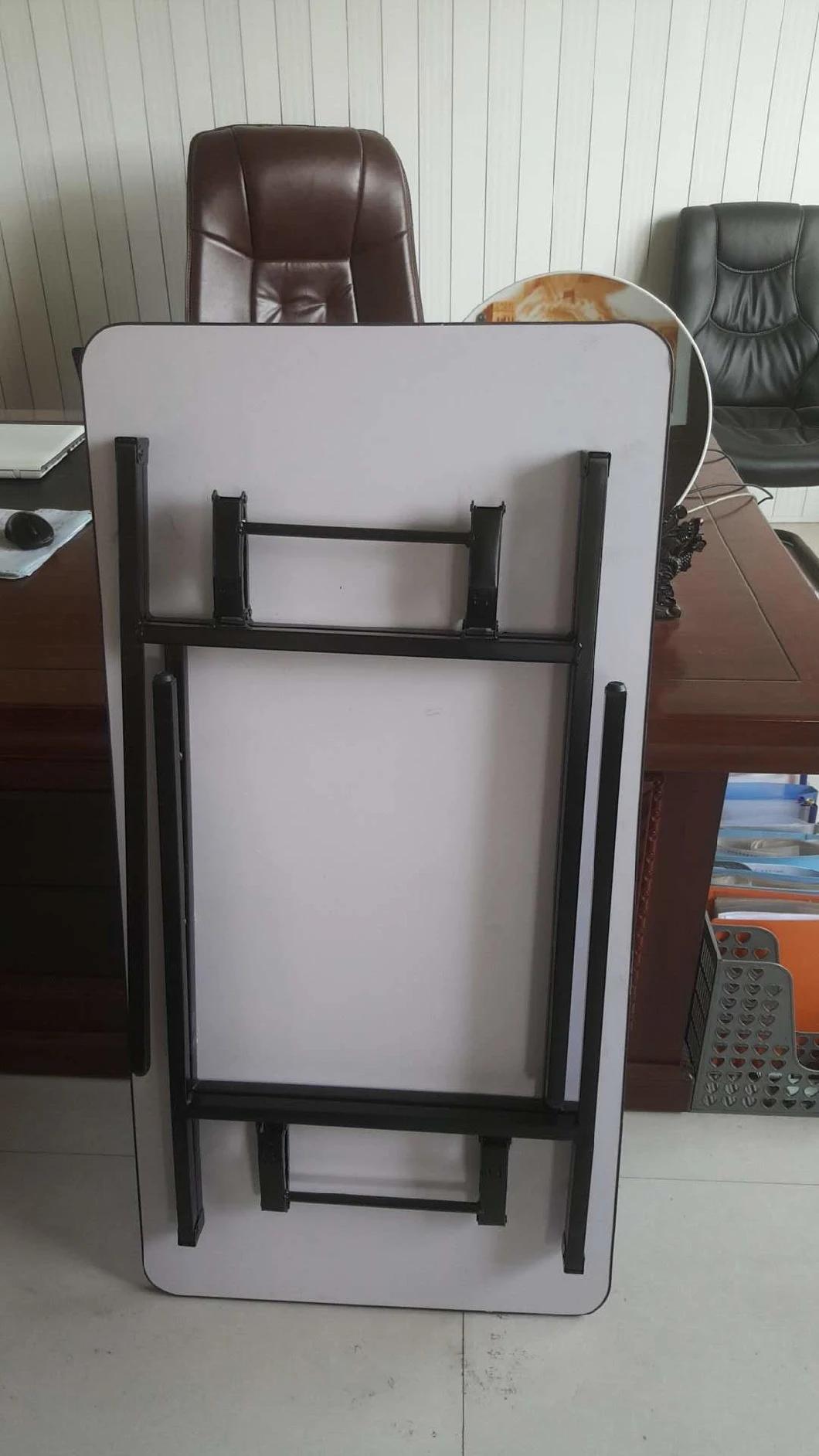 Modern Renctangle Indoor Restaurant Meeting Training Dining Gamping Folding Table