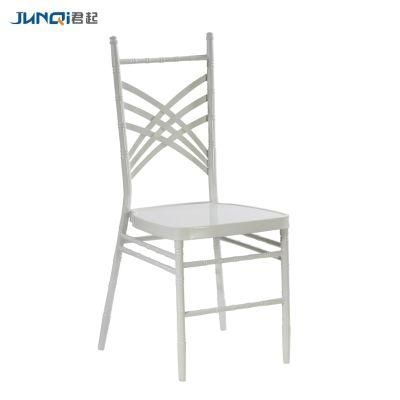 Manufacturer Modern Stackable Event Wedding Metal Dining Chair with Cushion