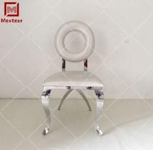 New Design Elegant Gold/Silver Louis Pearl White Dining Chair for Wedding Party