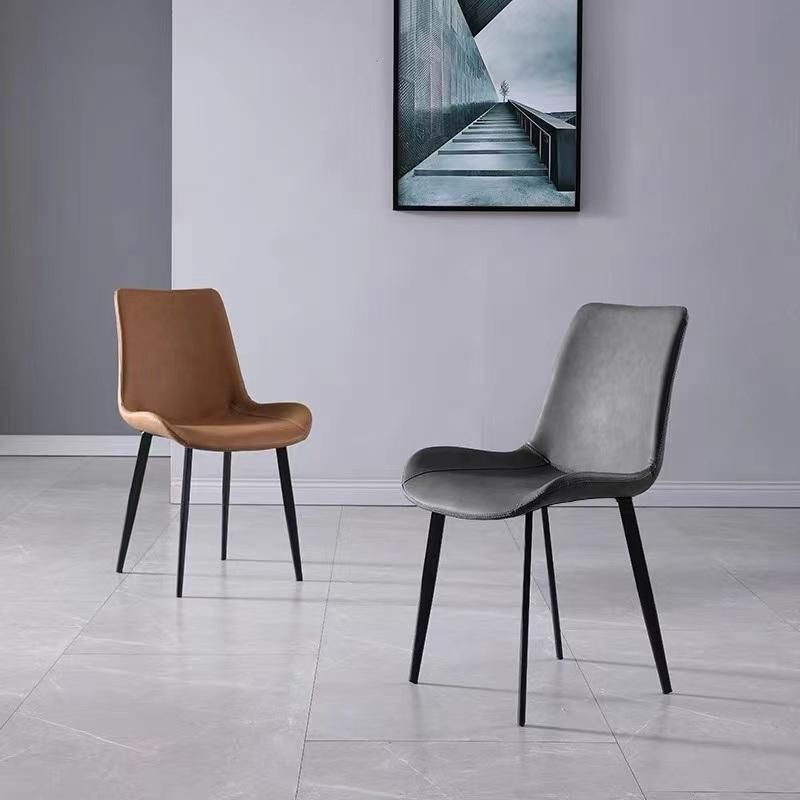 Okay Luxury Nordic Design Dinning Furniture Sillas Metal Leg Upholstery Fabric Modern Velvet Dining Chairs for Dining Room Restaurant