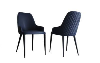 Armrest Smart Hotel Dining Room Metal PU Dining Chair