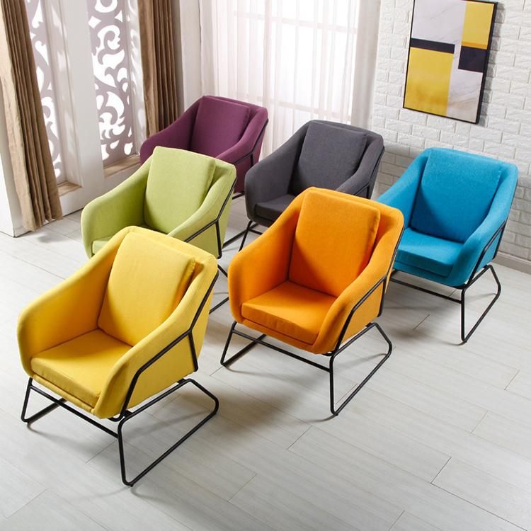 Orange Home Office Hotel Armchair Sofa