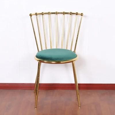 Hot Selling Luxurious and Comfortable Cheaper Outdoor Brown Flannel Chair with Stainless Steel Metal