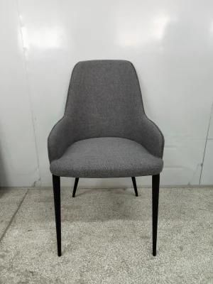 New Design Hot Sale Armrest Fabric Dining Chair