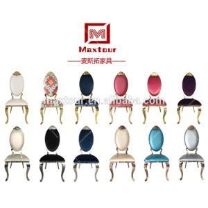 Fancy Royal Stainless Steel Wedding Hall Chairs for Wedding Party