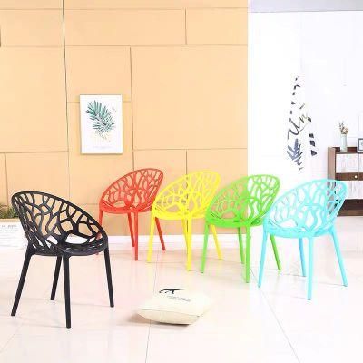Stock Outdoor Restaurant Leisure Stackable PP Cheap Dining Plastic Chair