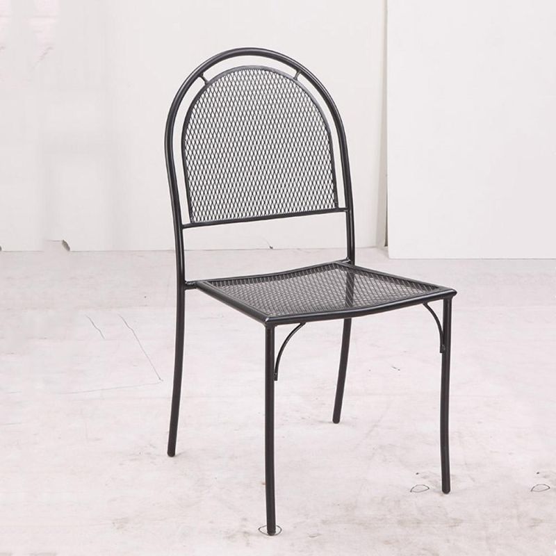 USA Market Grilled Restaurant Dining Room Steel Furniture Outdoor Iron Mesh Chair