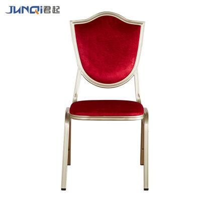 Modern Hotel Banquet Hall Aluminum Square Flex Back Banquet Chairs