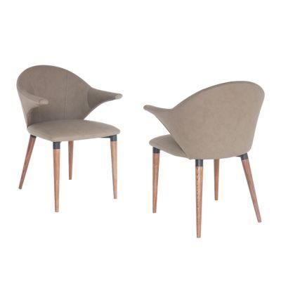 Hot Selling Modern Wooden Fabric Dining Chair