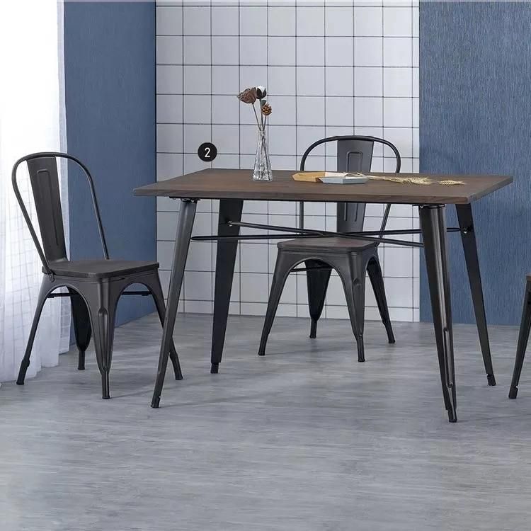 Classic Design Industrial Style Vintage Metal Dining Chair