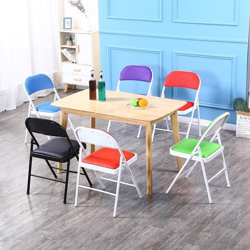 Plastic Sponge Metal Frame Commercial Garden Outdoor Events Folding Chair