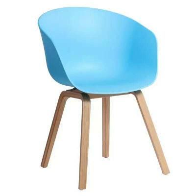 Nordic Design Chairs Transfer Metal Legs Wood Color Muebles Colorful Plastic Dining Chair