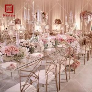Young Style Stainless Steel Metal Dining Chair for Wedding Derit Sell by Factory