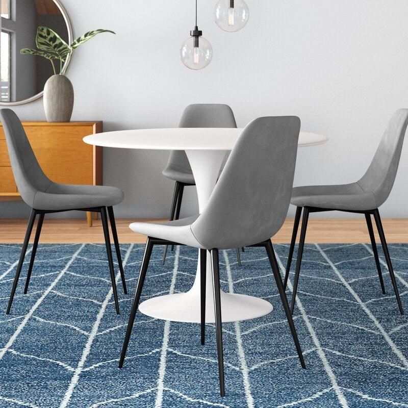Elegant Color Simple Velvet Fabric Design Soft Comfortable Dining Chair