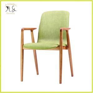 Modern Living Room Furniture Leather Upholstery Armchair Wooden
