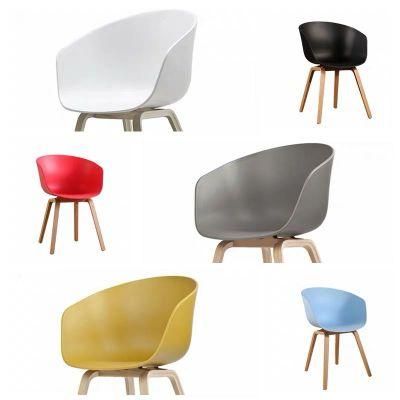Free Sample Wood Furniture Nordic Simple Restaurant Plastic Dining Chair