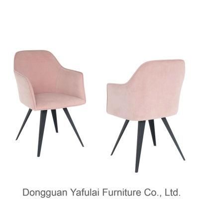 Modern Classic Special Pink Fabric Dining Chair