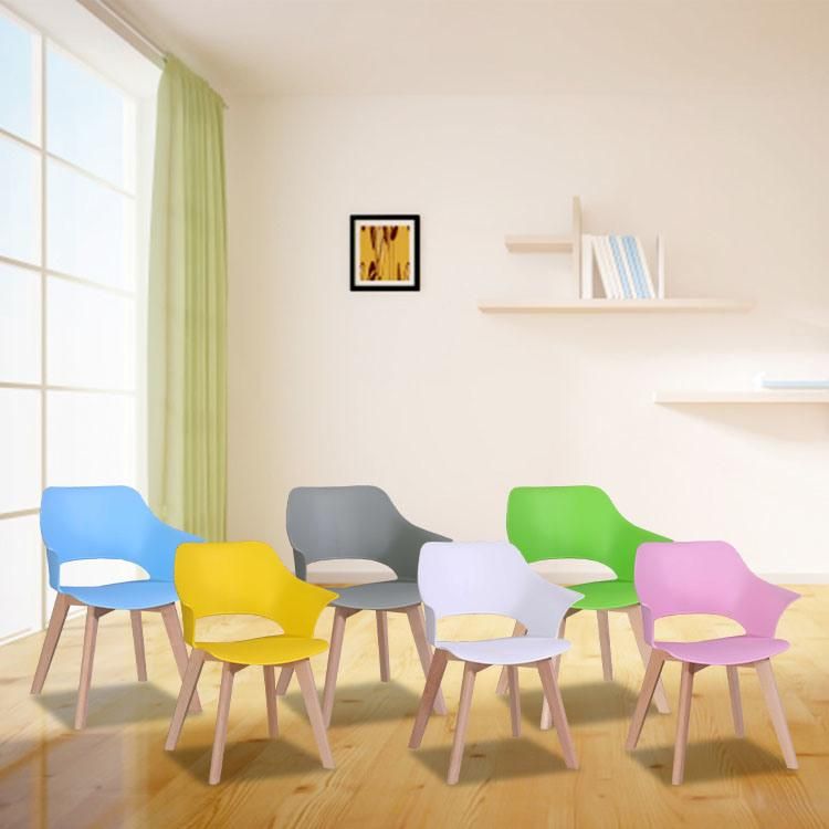Dining Room Home Furniture Modern Design PP Plastic Dining Leisure Unfolding Plastic Chair