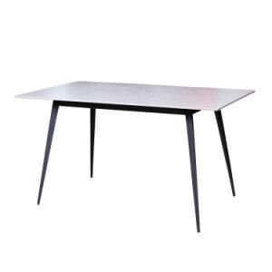 Dining Table White Dining Room New Design Furniture Modern Restaurant Metal Dining Tables