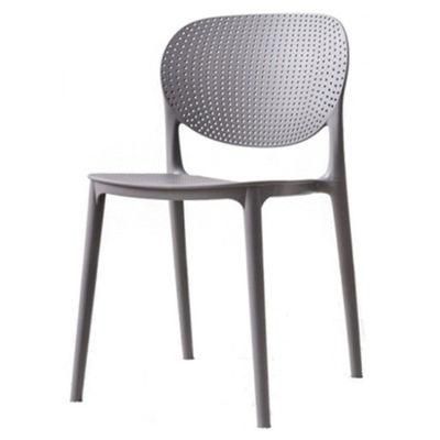 Breathable Back Colorful Modern Plastic Chairs French Nordic Dining Chair