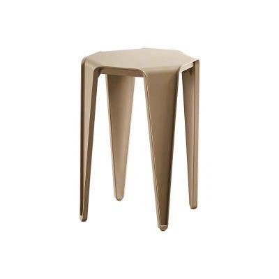 Chair Home Furniture Leisure Square Color Thicken Stackable Plastic Stool